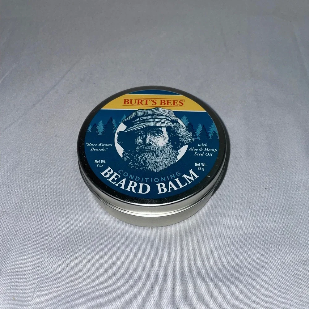 Burt's Bees Conditioning Beard Balm with Aloe and Hemp Seed Oil 3 oz Tin‎
